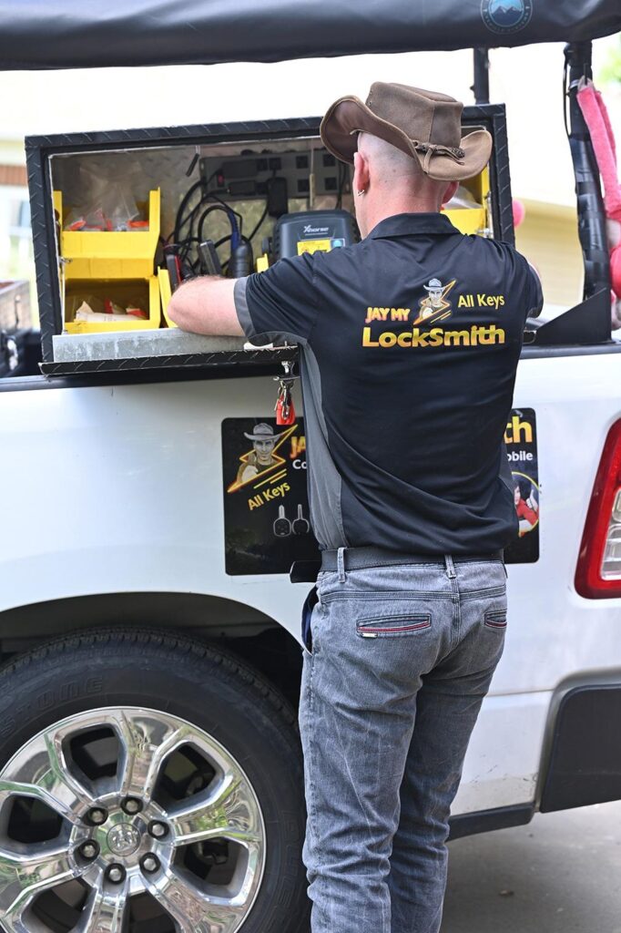jay-my-locksmith-fort-mill-sc-mobile-locksmith-truck-xhorse-key-programmer Jay My Locksmith Fort Mill SC uses professional Xhorse key cutting machines and Autel programmers to provide precise car key duplication and programming at your location. Our mobile locksmith brings advanced equipment directly to you. Available 24/7 in Fort Mill, SC.